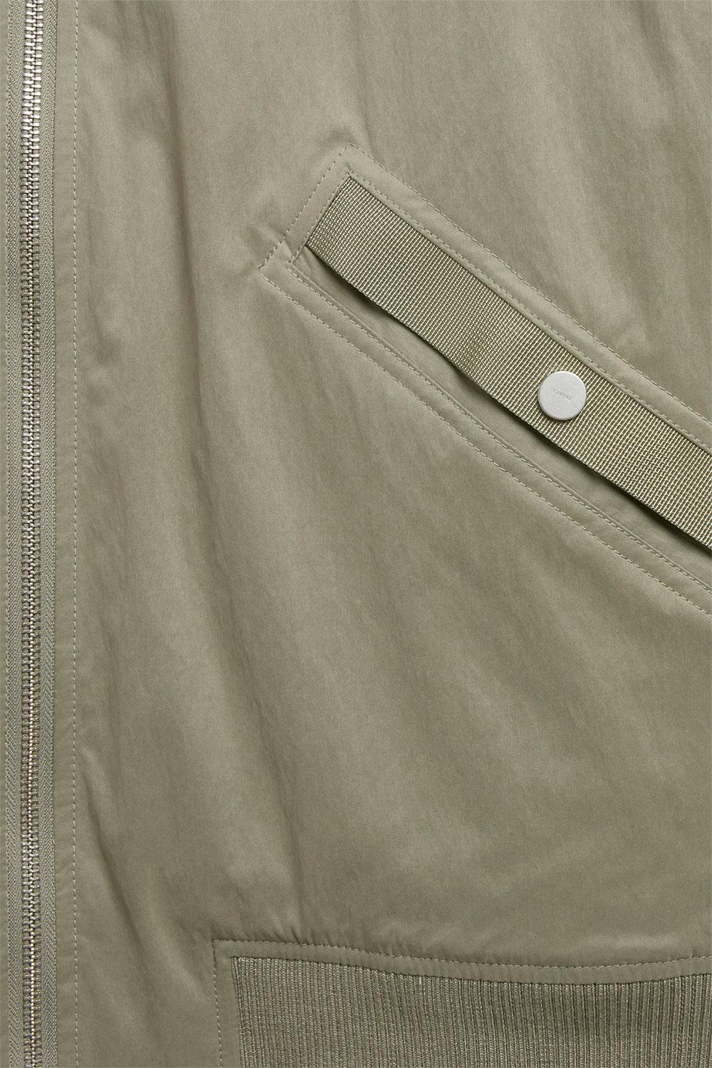 Elvine Alde Silver Green Herren Bomberjacke Wasserabweisend grüngrau